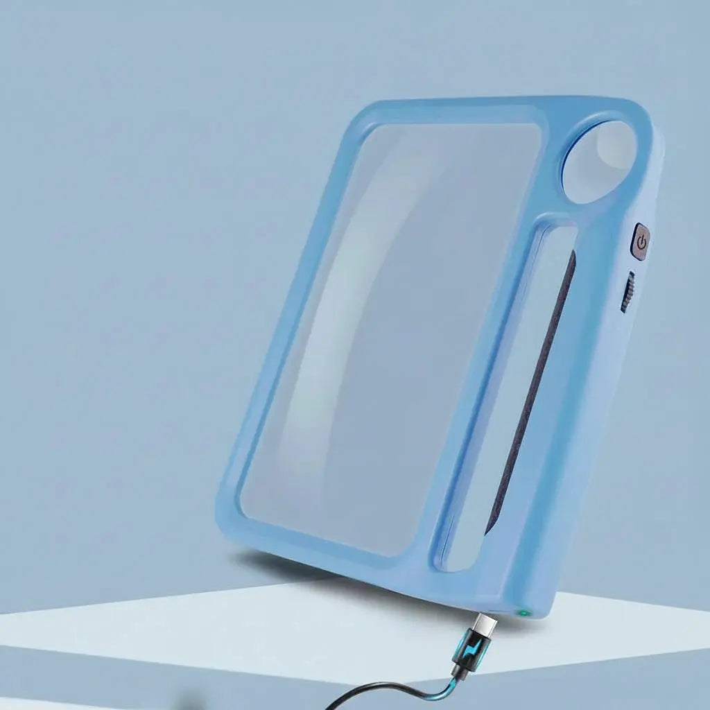 Lupa de Lectura LED de Página Completa con Lente Puntual y Agarre Lateral