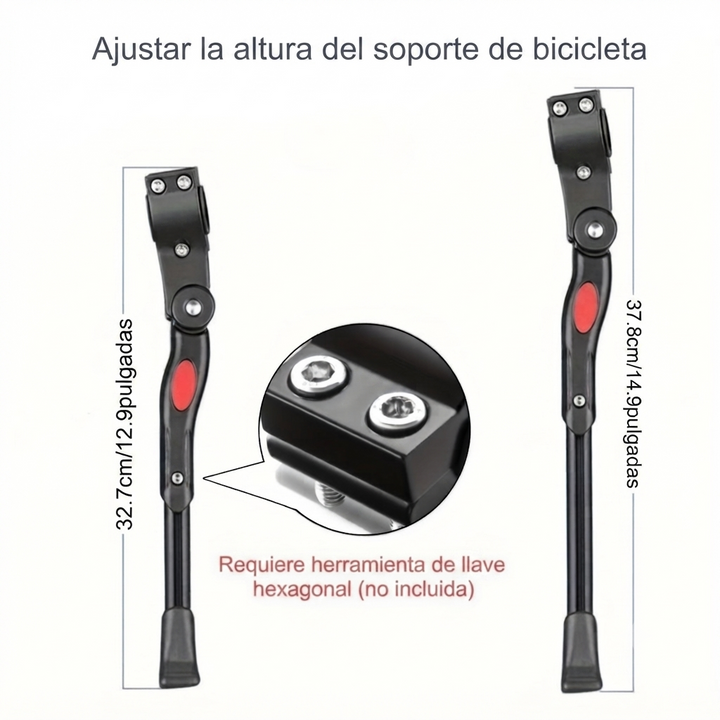 Pata de Cabra Ajustable para Bicicleta con Montaje Trasero