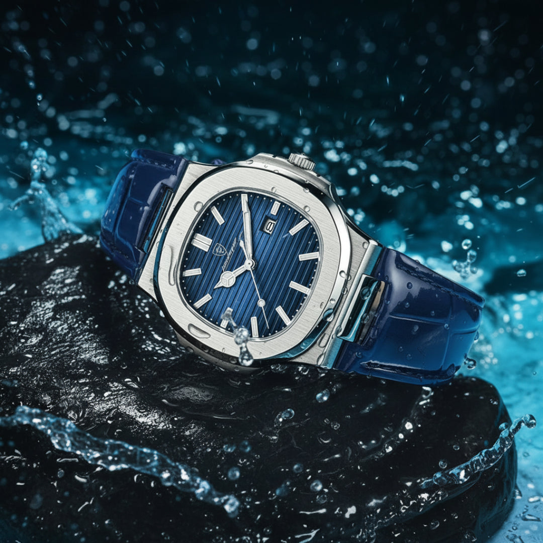 Reloj Analógico para Hombre con Caja Cuadrada de Esquinas Redondeadas