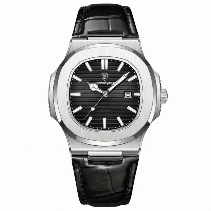 Reloj Analógico para Hombre con Caja Cuadrada de Esquinas Redondeadas