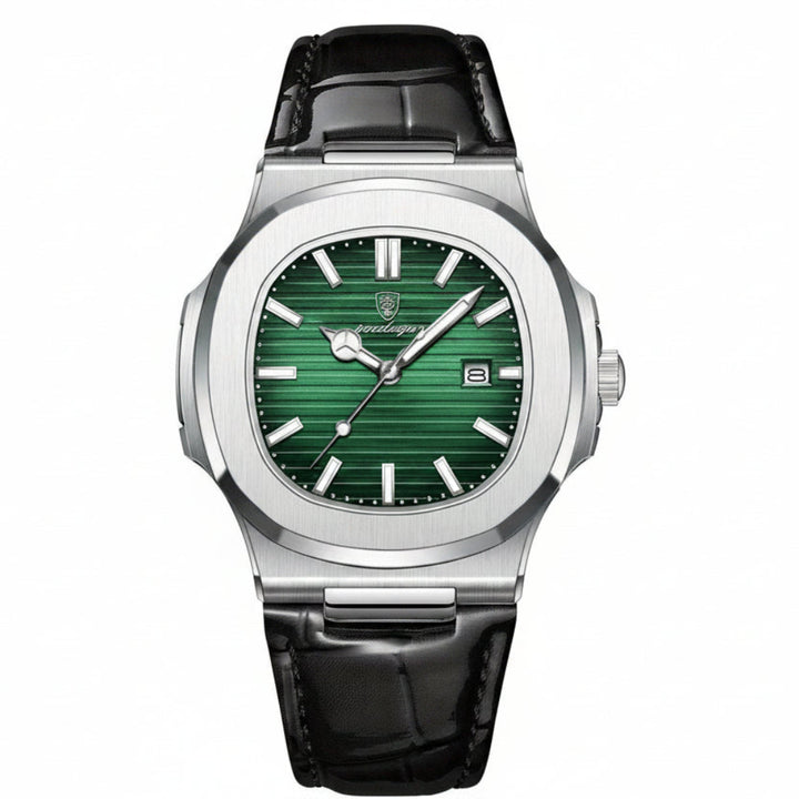 Reloj Analógico para Hombre con Caja Cuadrada de Esquinas Redondeadas