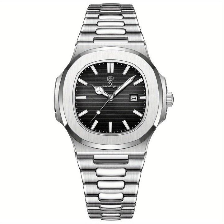 Reloj Analógico para Hombre con Caja Cuadrada de Esquinas Redondeadas
