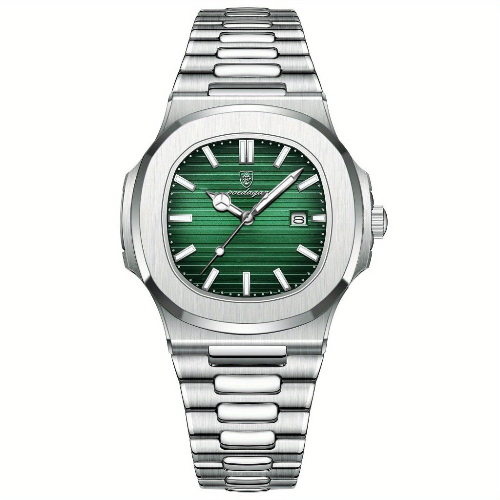 Reloj Analógico para Hombre con Caja Cuadrada de Esquinas Redondeadas