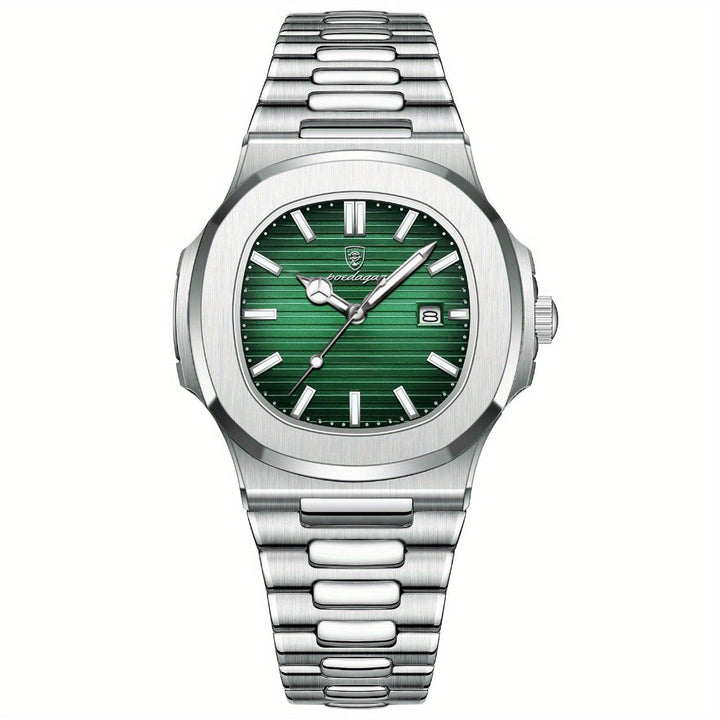 Reloj Analógico para Hombre con Caja Cuadrada de Esquinas Redondeadas