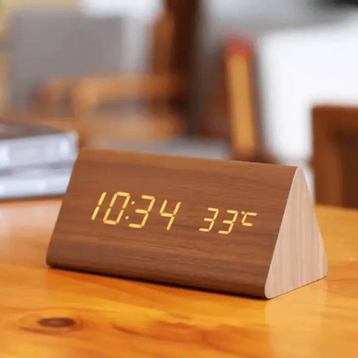 Reloj Despertador Digital con Pantalla de Hora y Temperatura