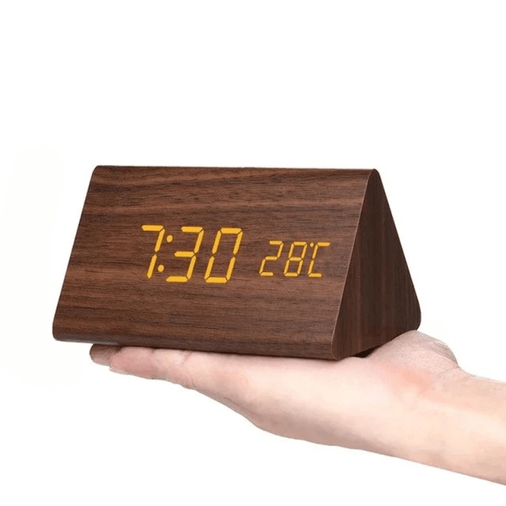 Reloj Despertador Digital con Pantalla de Hora y Temperatura