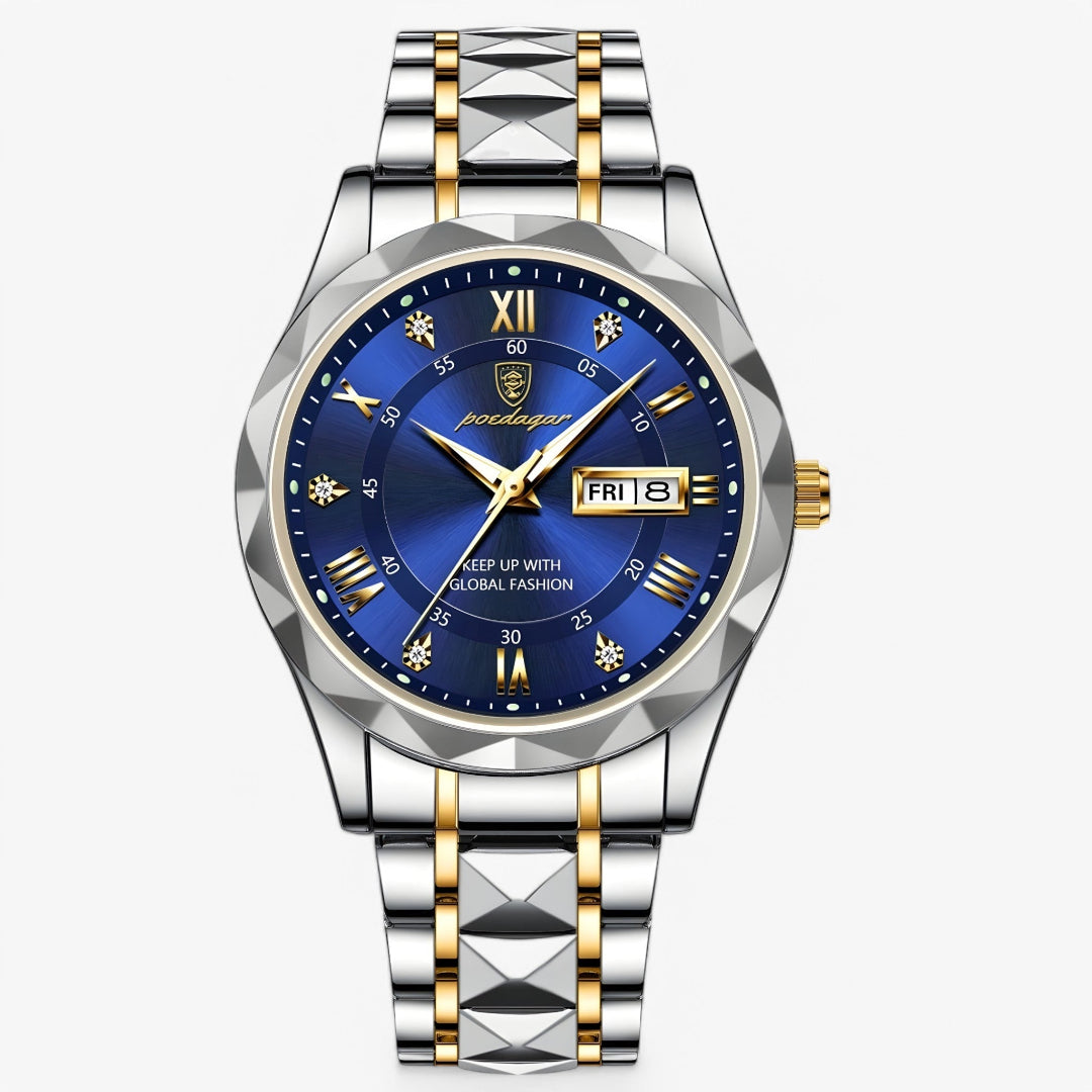 Reloj de Pulsera Analógico para Hombre con Indicador de Día y Fecha