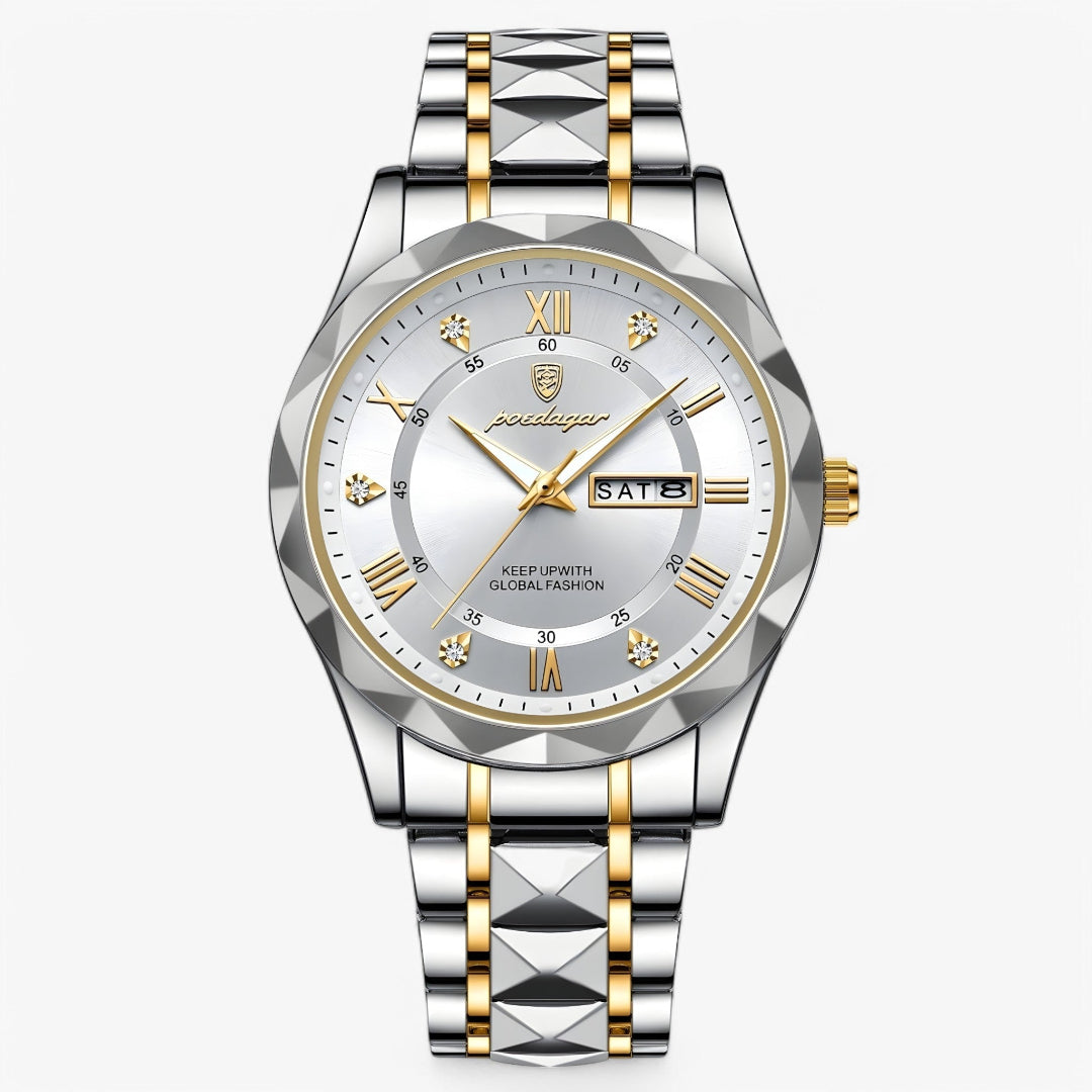 Reloj de Pulsera Analógico para Hombre con Indicador de Día y Fecha