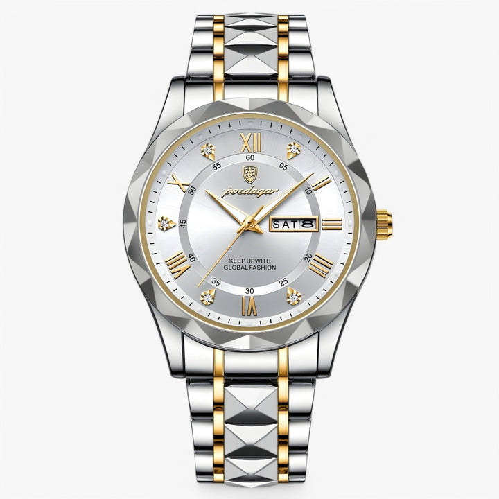Reloj de Pulsera Analógico para Hombre con Indicador de Día y Fecha