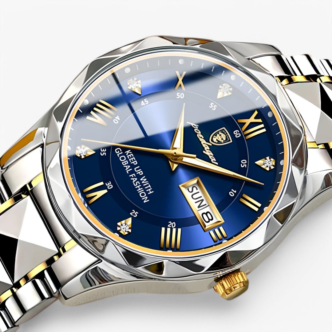 Reloj de Pulsera Analógico para Hombre con Indicador de Día y Fecha