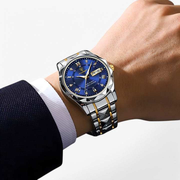 Reloj de Pulsera Analógico para Hombre con Indicador de Día y Fecha