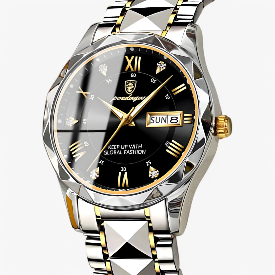 Reloj de Pulsera Analógico para Hombre con Indicador de Día y Fecha