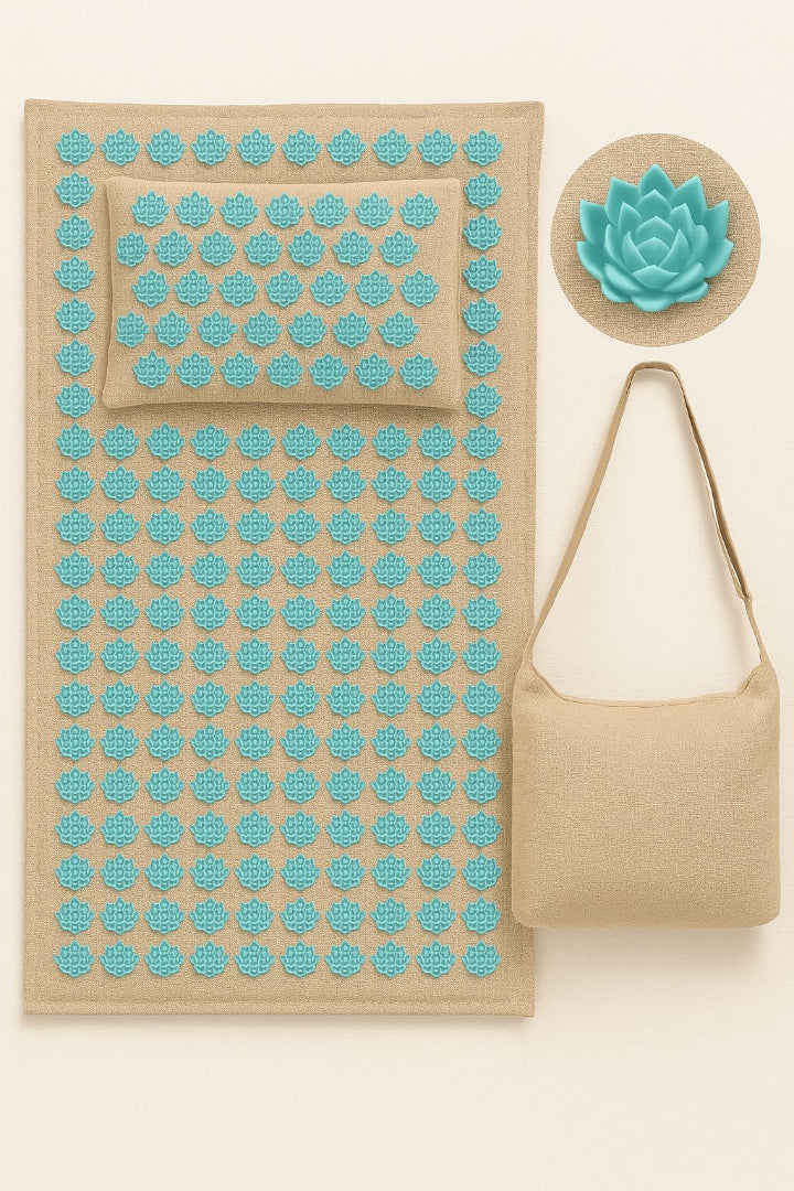 Set de Esterilla y Almohada de Acupresión con Bolsa de Transporte