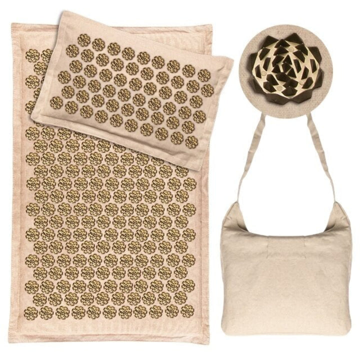 Set de Esterilla y Almohada de Acupresión con Bolsa de Transporte