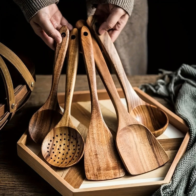 Set de utensilios de cocina de madera - 5 piezas