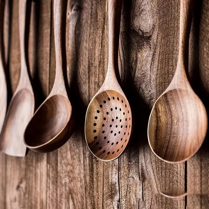 Set de utensilios de cocina de madera - 5 piezas