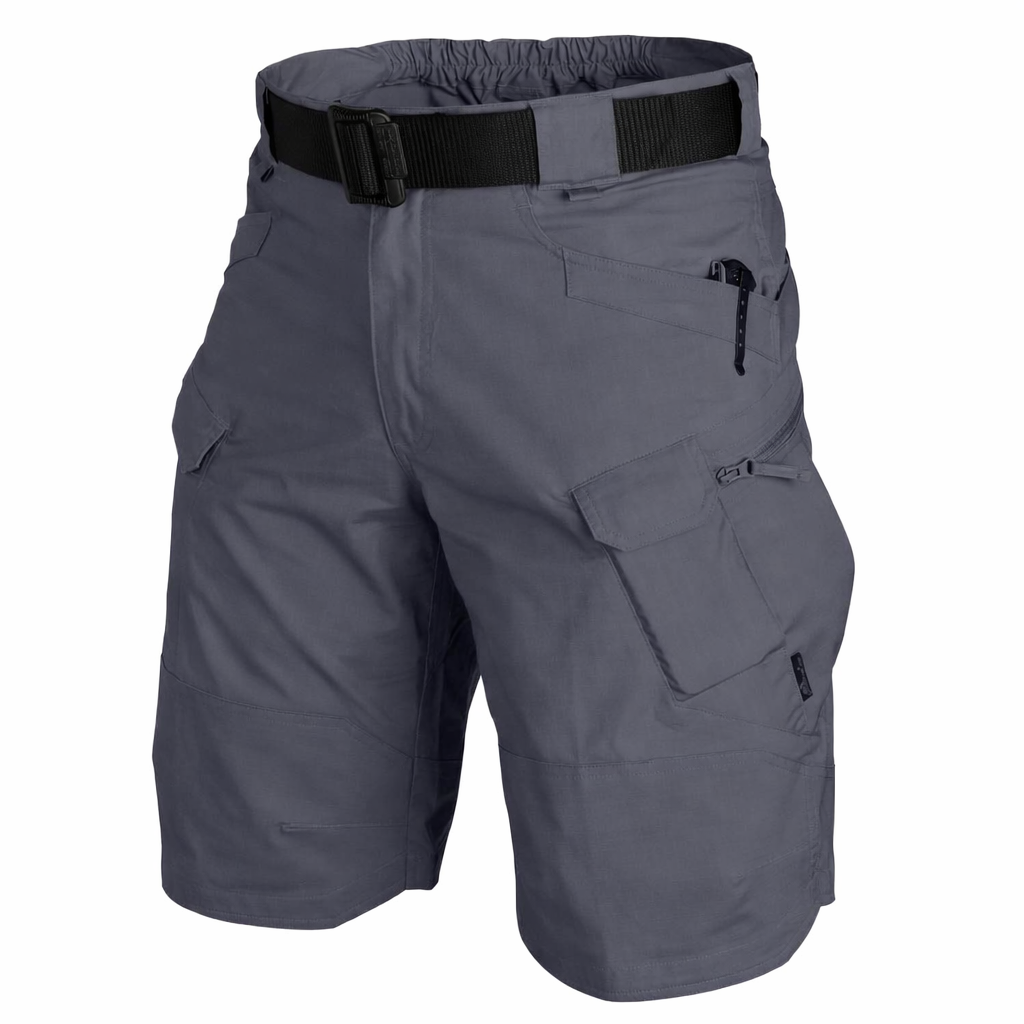 Short Cargo para Hombre con Múltiples Bolsillos y Cintura Elástica