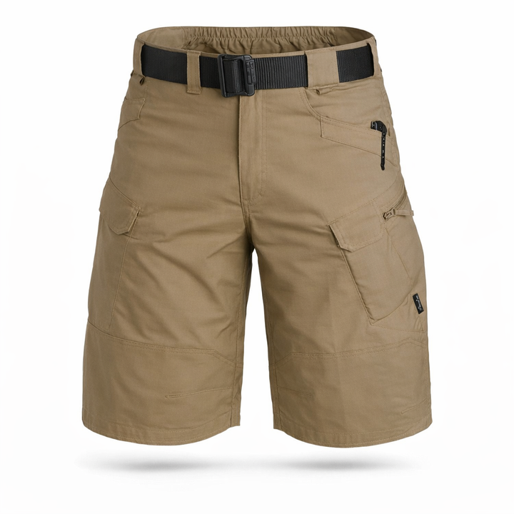 Short Cargo para Hombre con Múltiples Bolsillos y Cintura Elástica