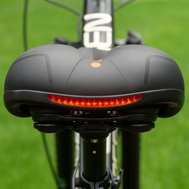 Sillín para Bicicleta con Luz Trasera y Canal de Ventilación