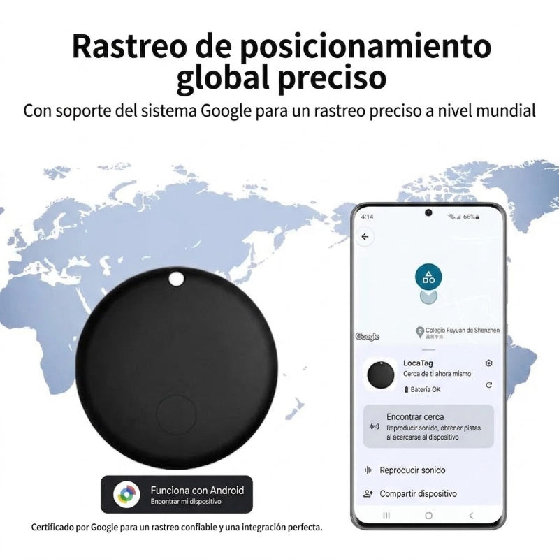 Smart Tracker para Mascotas con Collar Ajustable