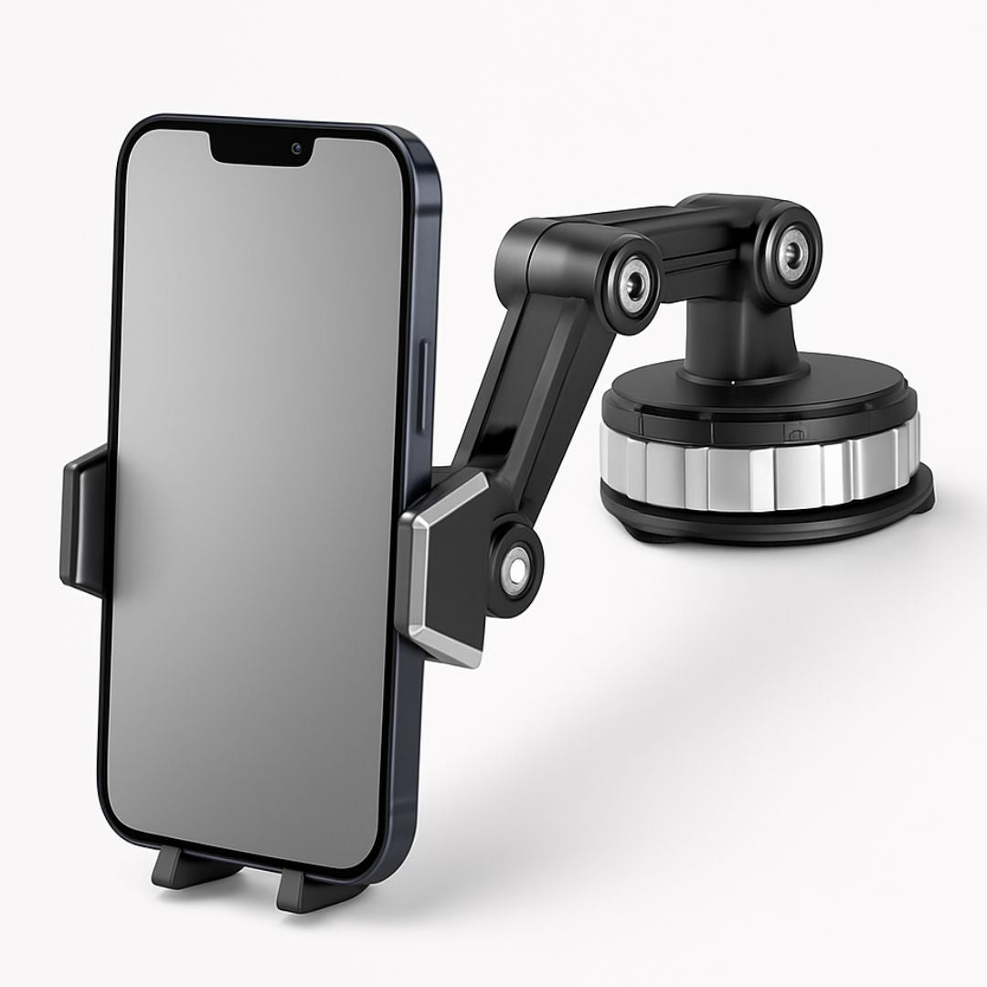 Soporte para Teléfono de Coche con Ventosa y Brazo Ajustable