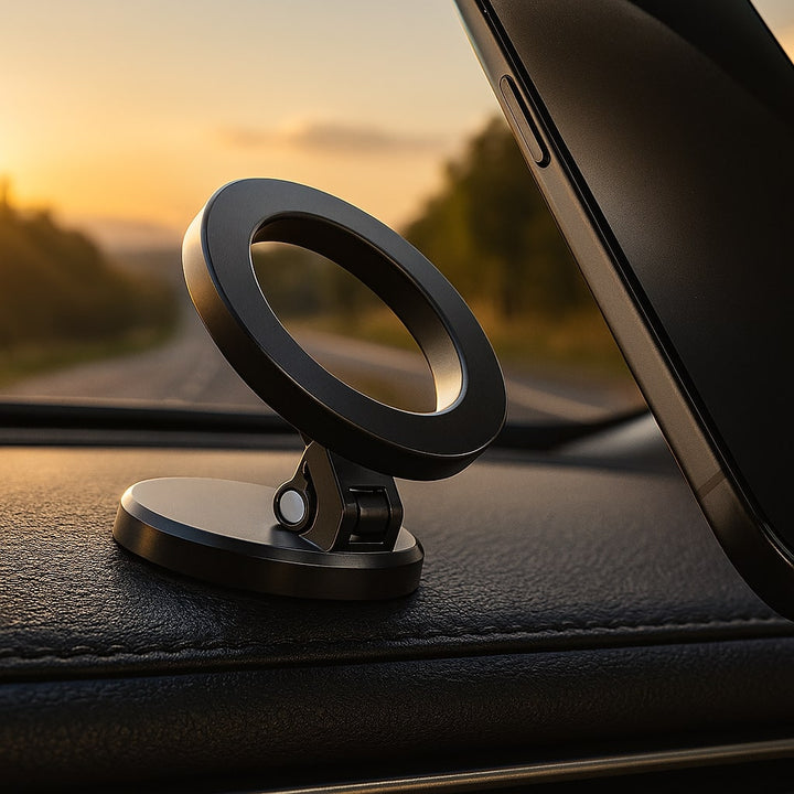 Soporte para Teléfono de Coche para Tablero con Rotación de 360°