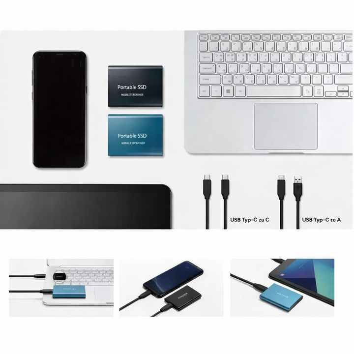 Unidad de Estado Sólido Externa Portátil con USB-C
