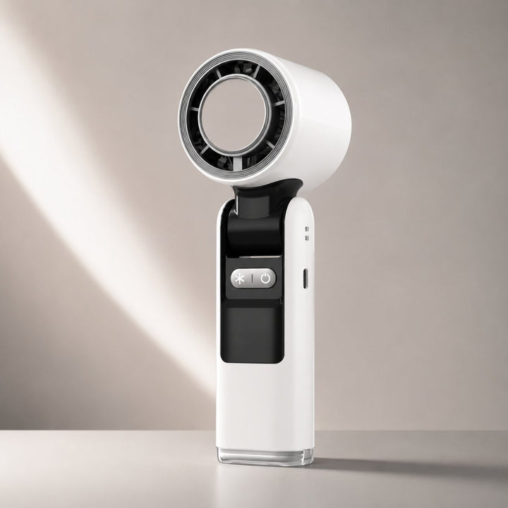 Ventilador Portátil de Mano sin Aspas con Pantalla Digital