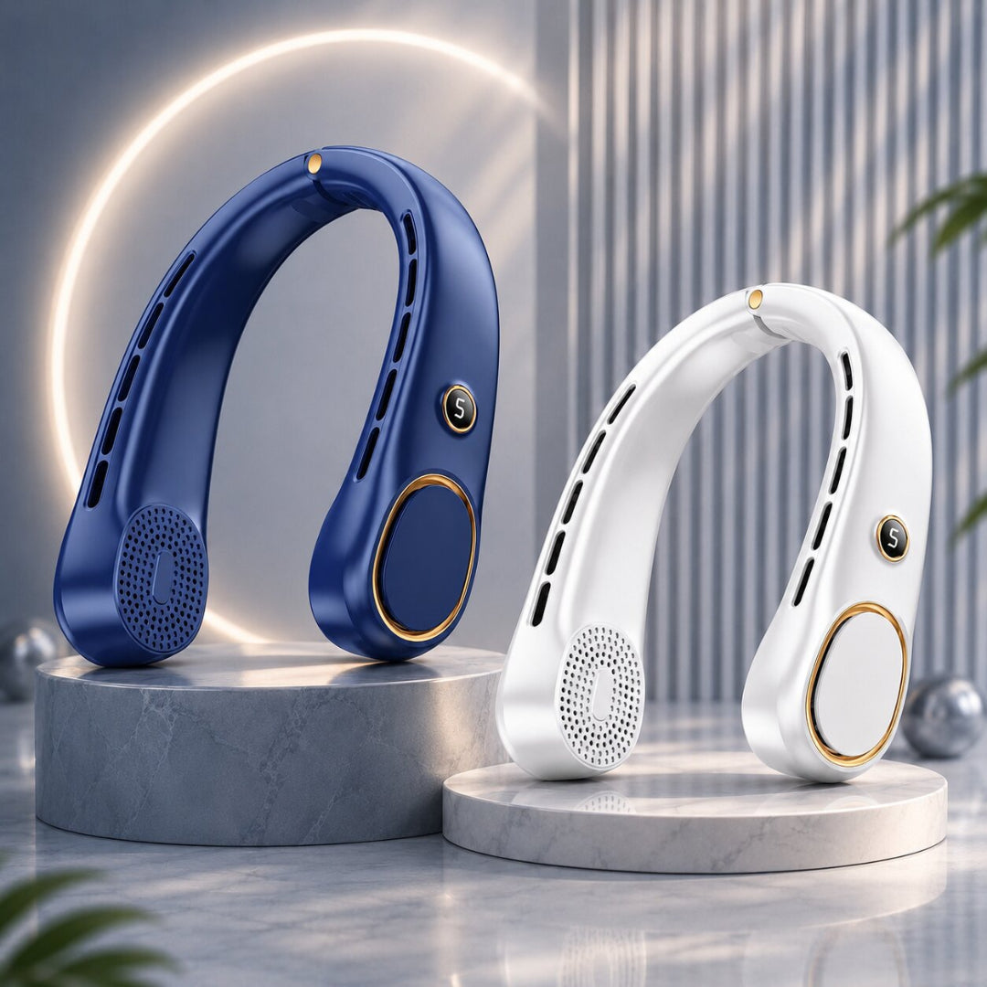 Ventilador Portátil para Cuello sin Aspas de Manos Libres