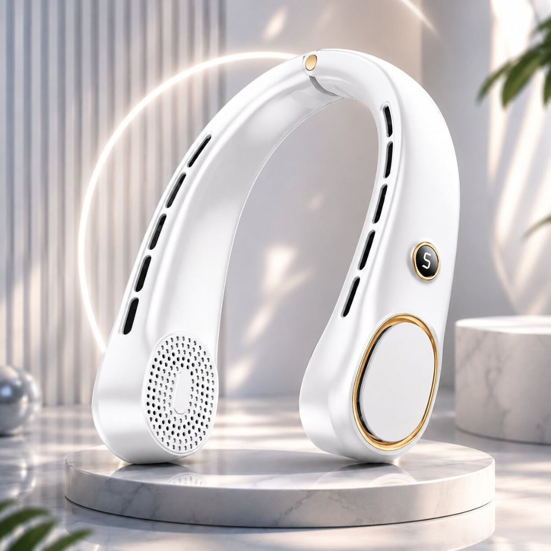 Ventilador Portátil para Cuello sin Aspas de Manos Libres
