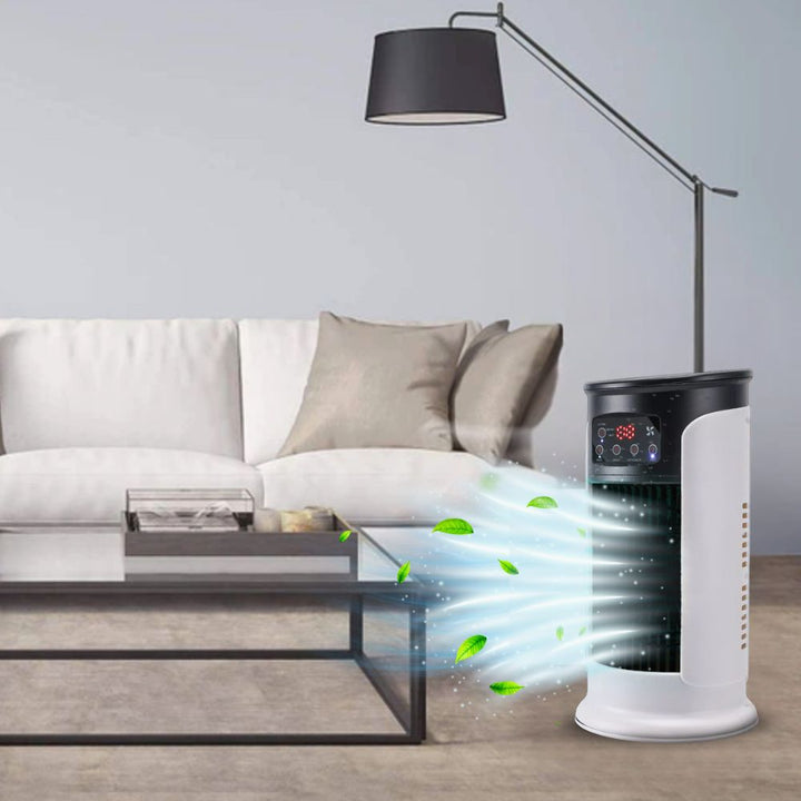 Ventilador de Mesa con Nebulizador y Temporizador