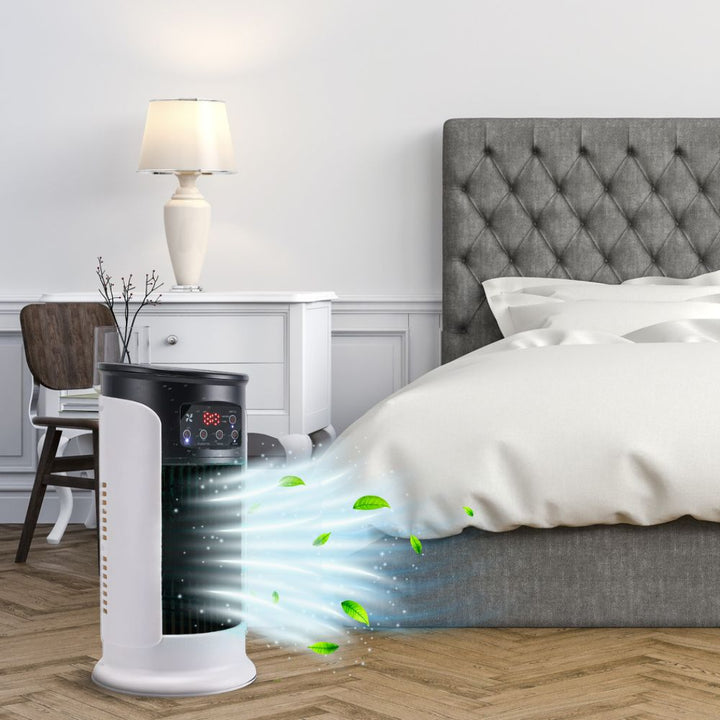 Ventilador de Mesa con Nebulizador y Temporizador