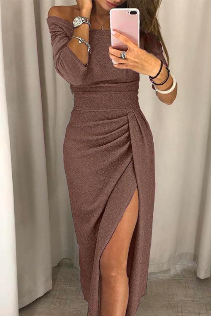 Vestido Midi para Mujer con Escote Bardot