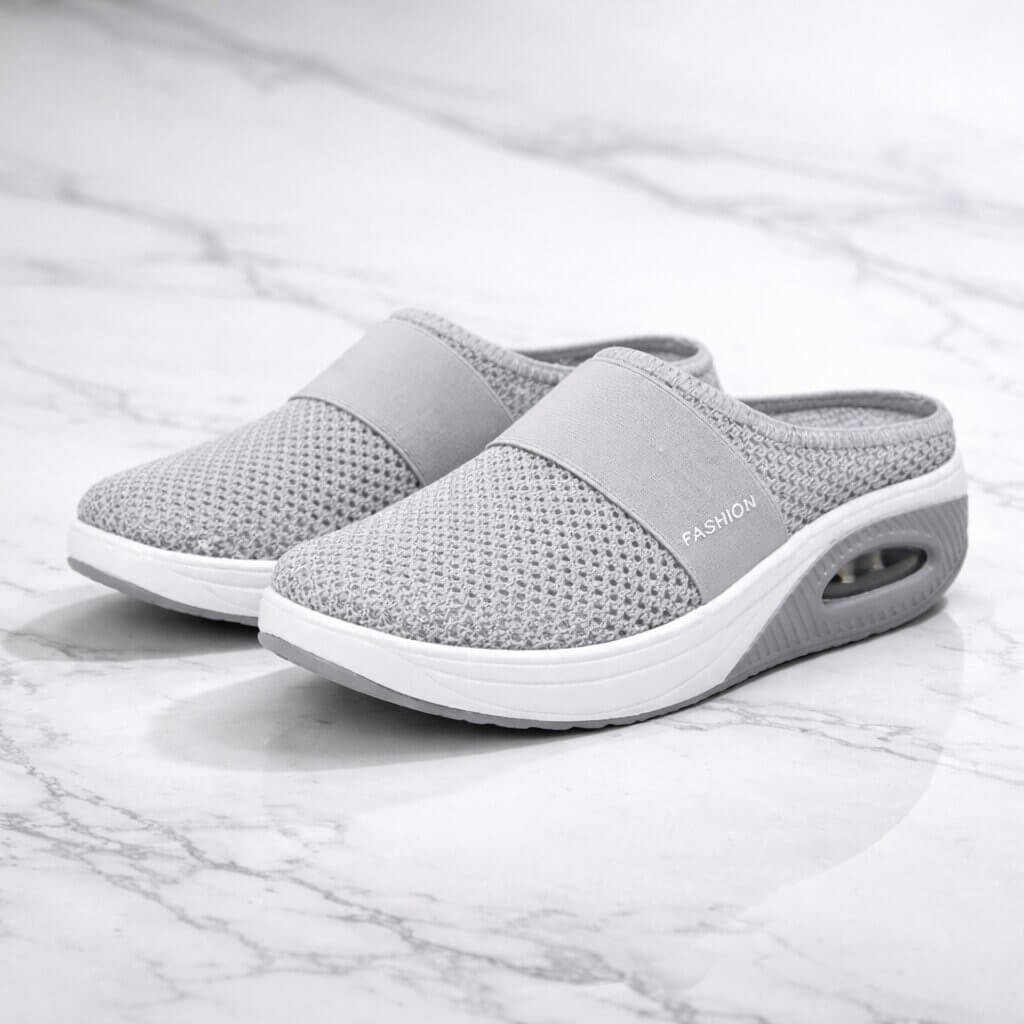Zapatillas Mule de Malla sin Talón con Suela de Aire