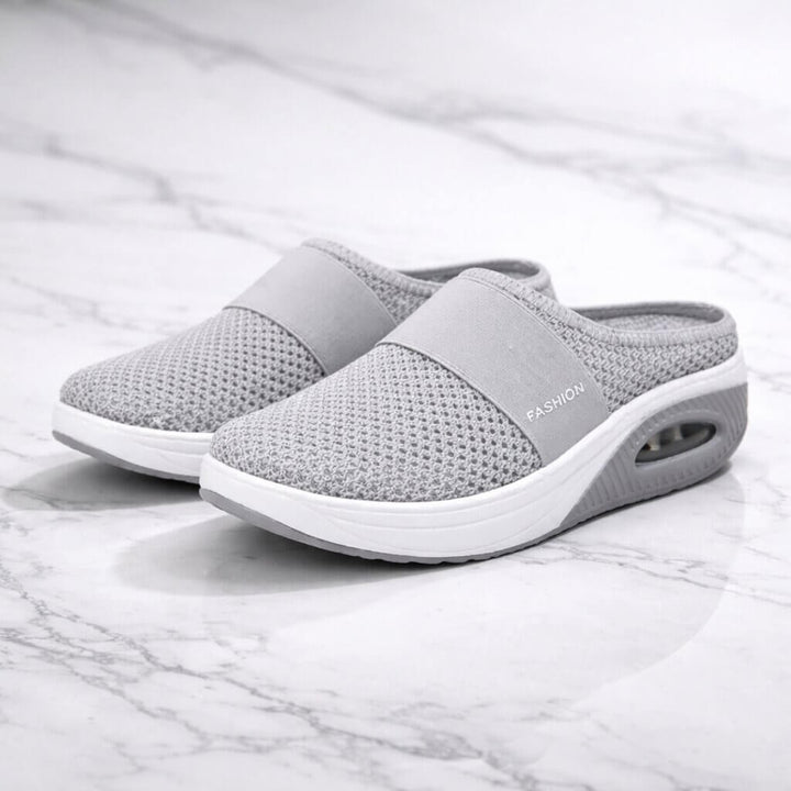 Zapatillas Mule de Malla sin Talón con Suela de Aire