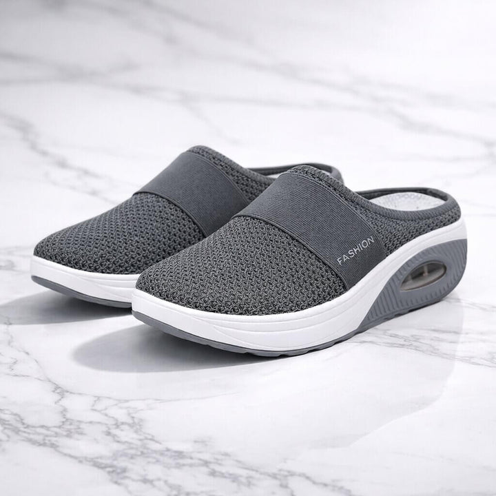 Zapatillas Mule de Malla sin Talón con Suela de Aire