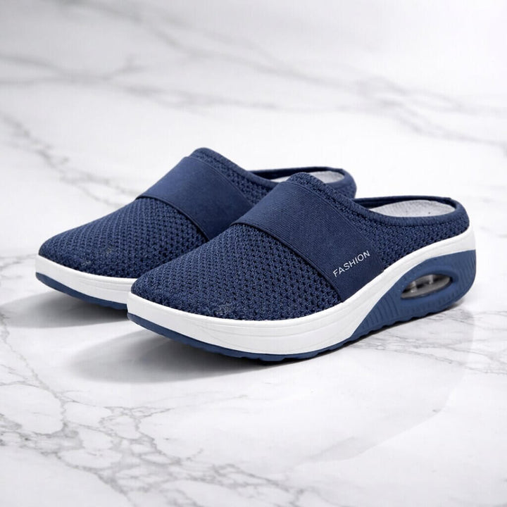 Zapatillas Mule de Malla sin Talón con Suela de Aire