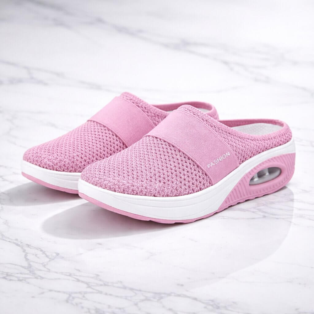 Zapatillas Mule de Malla sin Talón con Suela de Aire