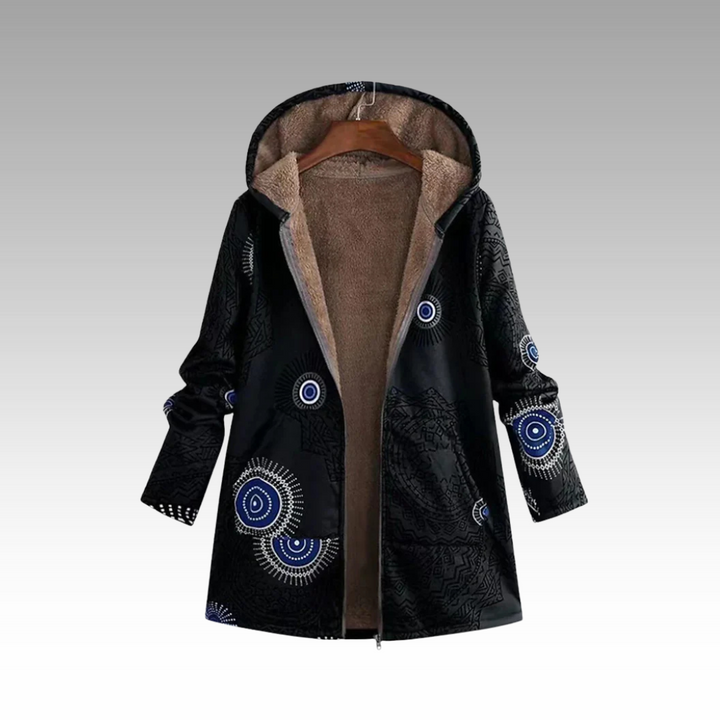 Abrigo Bohemio con Capucha – Negro