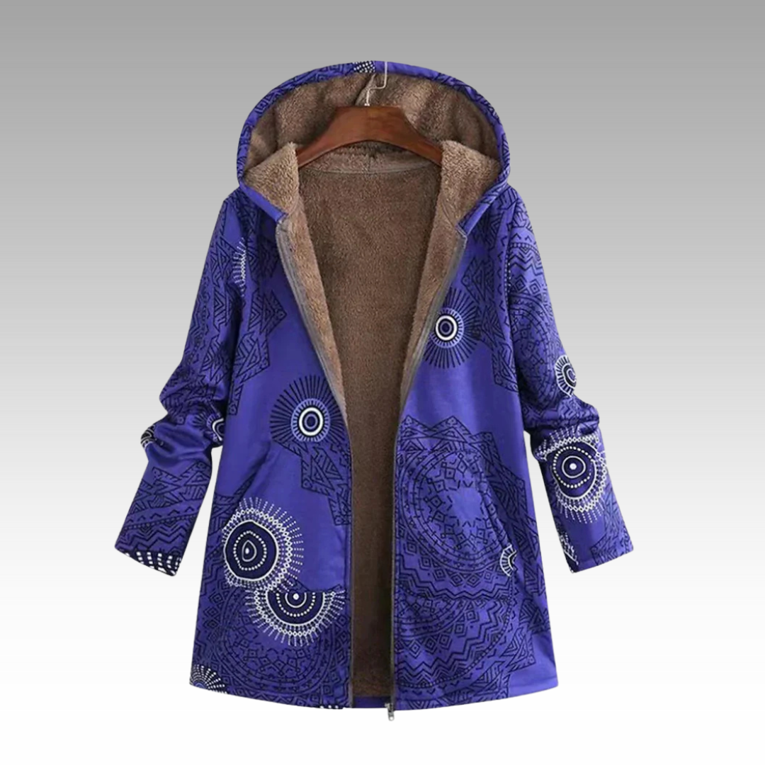 Abrigo Bohemio con Capucha – Violeta
