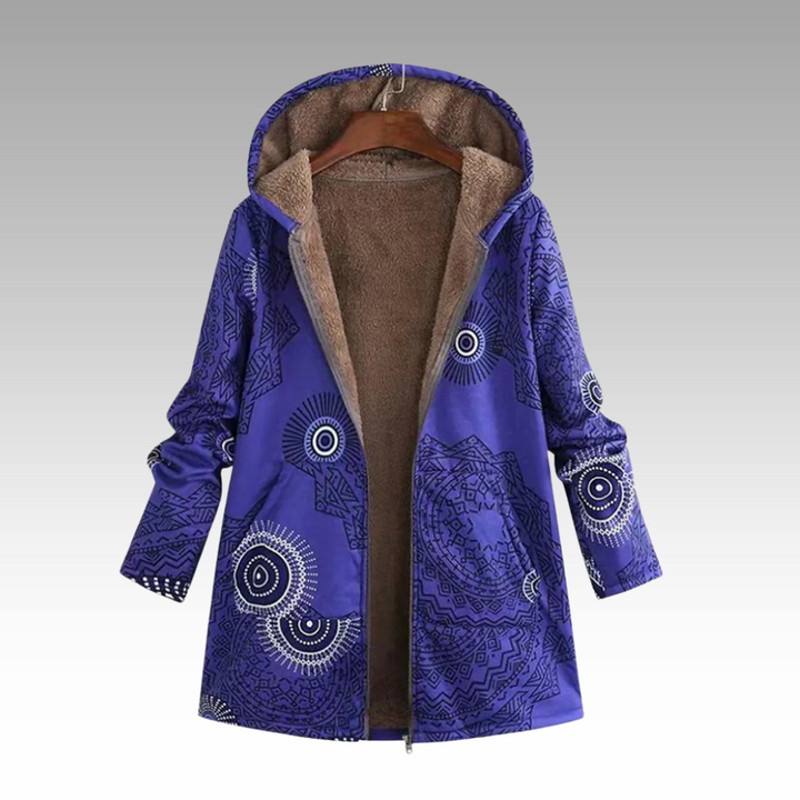 Abrigo Bohemio con Capucha – Violeta