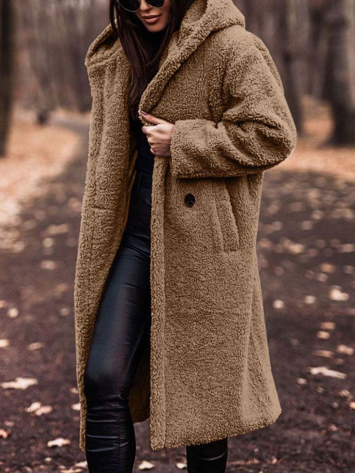 Abrigo Oversize con Capucha – Caqui