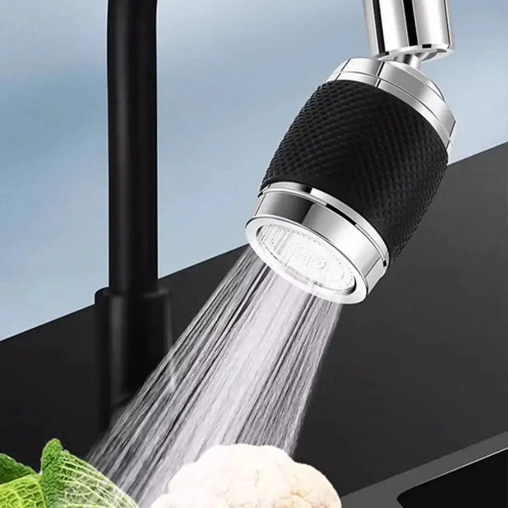 Accesorio para grifo giratorio 360° con protector contra salpicaduras