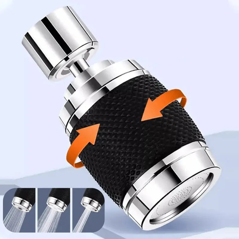 Accesorio para grifo giratorio 360° con protector contra salpicaduras