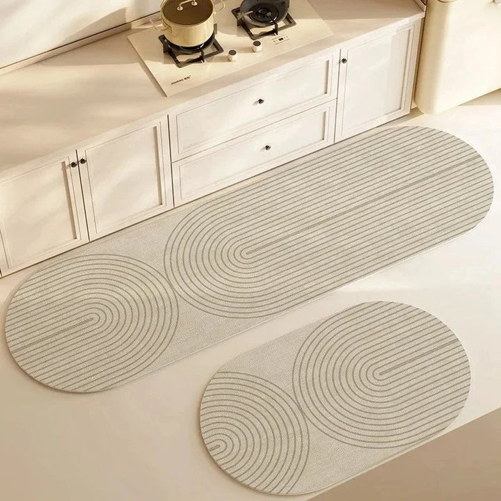 Alfombrilla de cocina antideslizante - Estampado geométrico