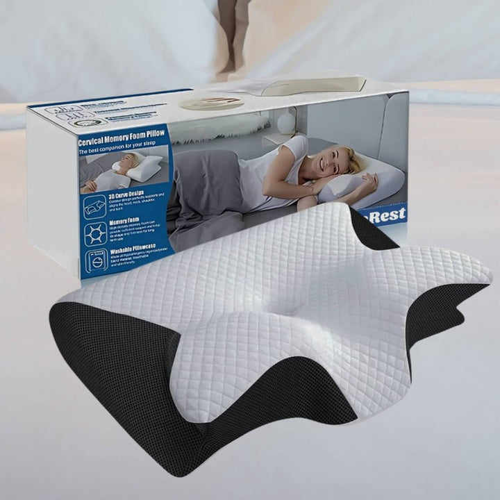 Almohada de cuello con memoria de forma - Contorno ergonómico