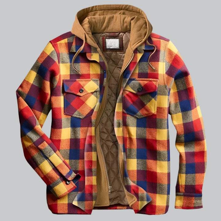 Chaqueta Camisera con Capucha – Amarillo