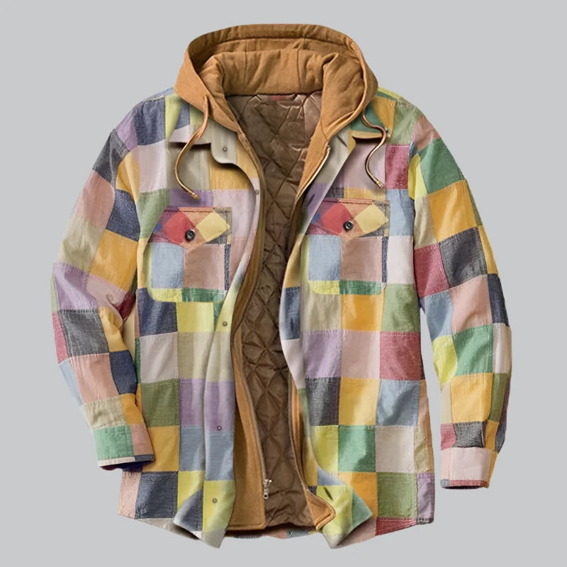 Chaqueta Camisera con Capucha – Arcoíris