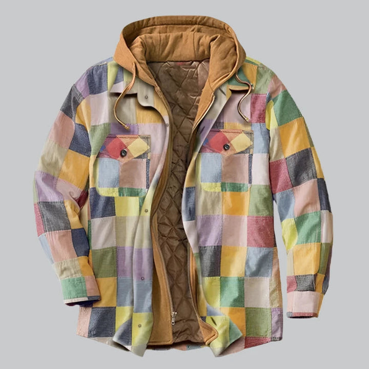 Chaqueta Camisera con Capucha – Arcoíris