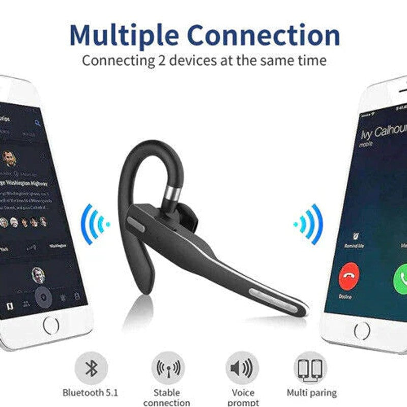 Auricular Bluetooth mono inalámbrico - Negro